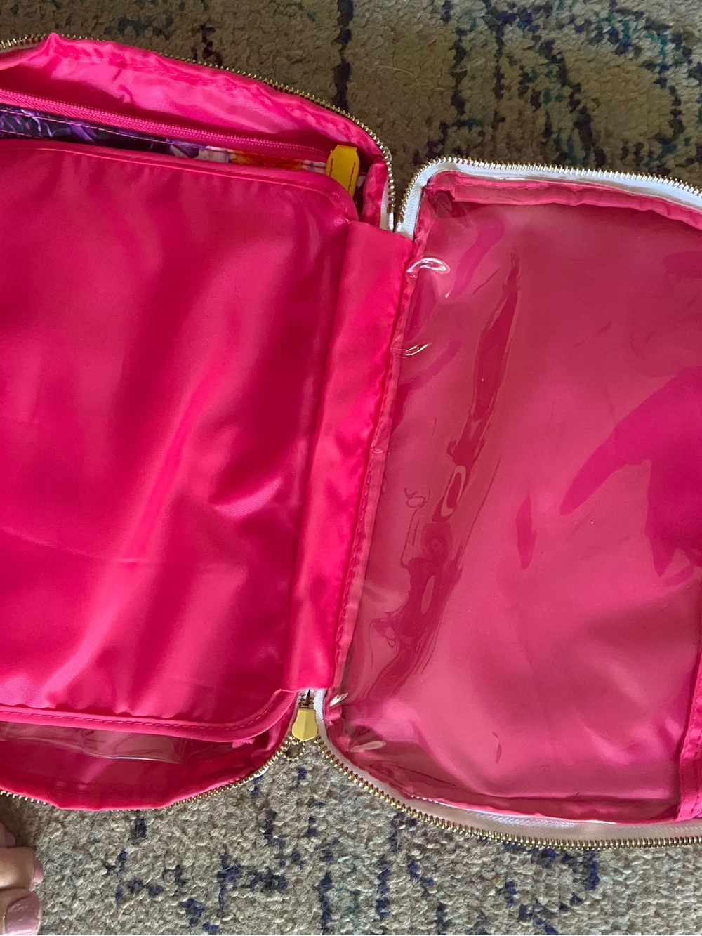 Sonia Kashuk Floral Print Makeup Bag in Pink, Purple, Yellow, Green - Picture 4 of 4